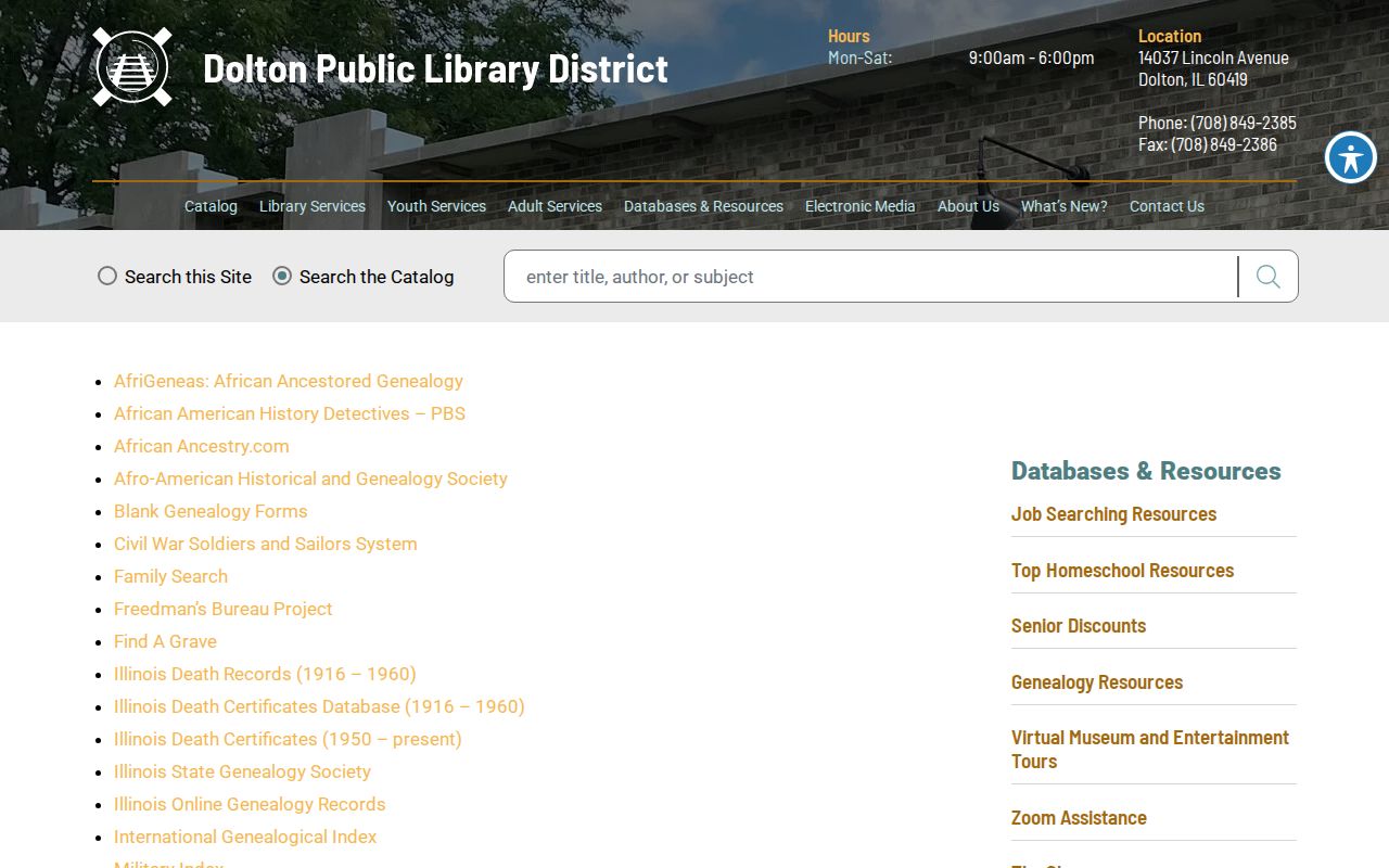 Dolton city directory genealogy resources at the public library