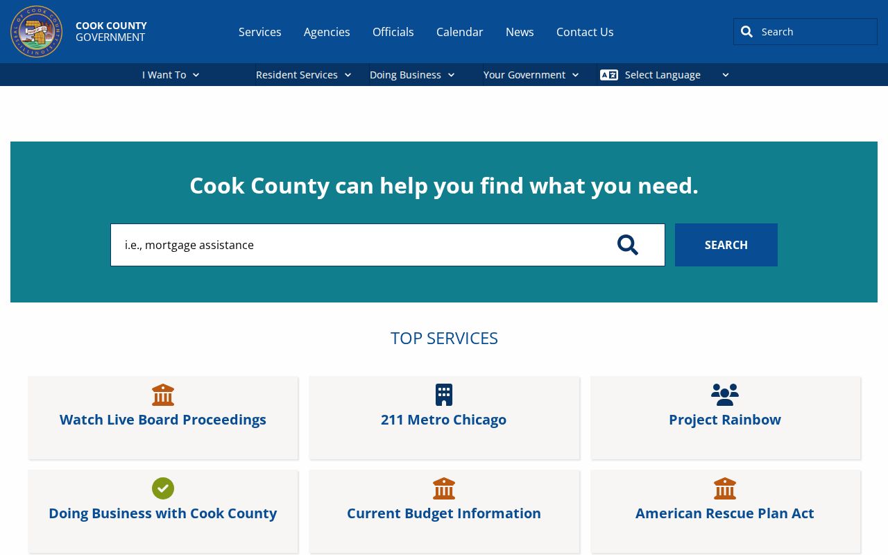Dolton residents directory Cook County government gateway