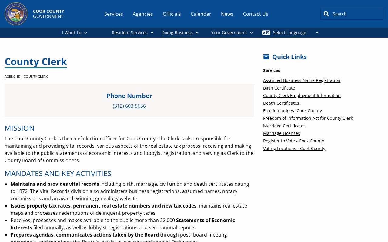 Dolton residents directory Cook County Clerk services