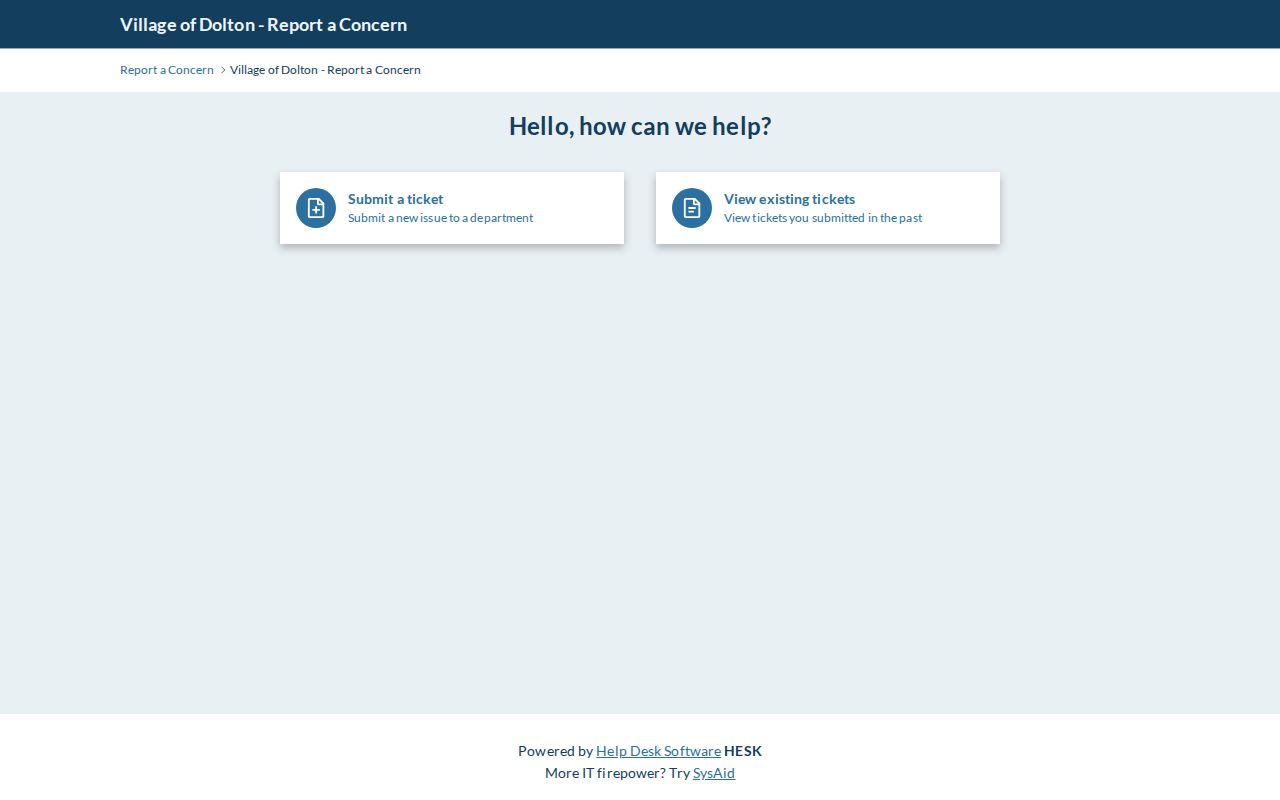 Dolton concern portal for neighborhood and block issues