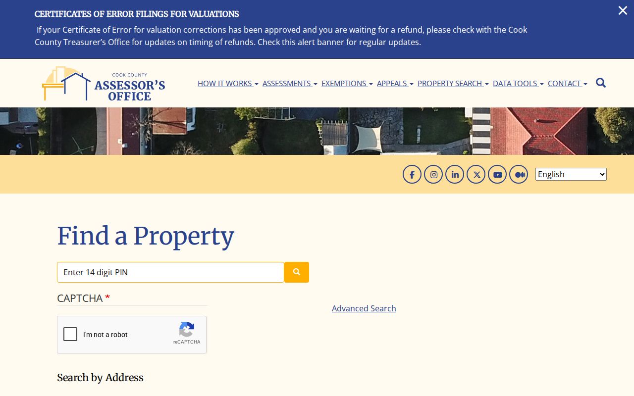 Dolton street directory Assessor address search